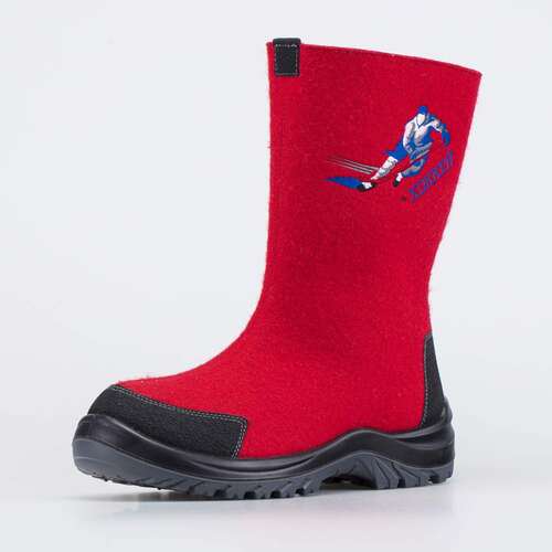 967065-42 Красные мужские валенки Хоккей , фото №1