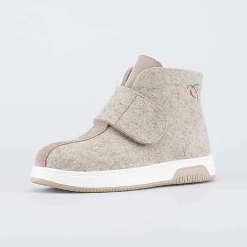 857013-01 Валенки короткие женские бежевый, фото №1