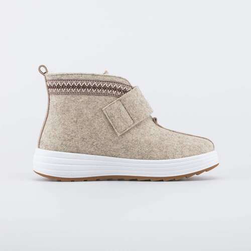 857016-41 Женские короткие валенки Арктик бежевый, фото №2