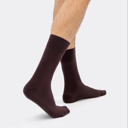 07742549-40 Классические мужские носки коричневые, фото №1