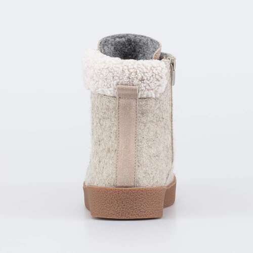 857017-42 Бежевые валенки-ботинки женские	, фото №5