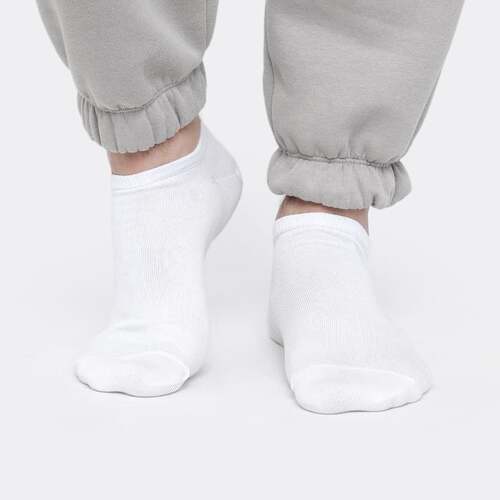 07742640-40 Ультра-короткие белые носки, фото №3
