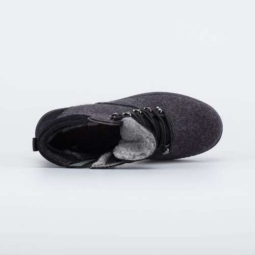 957029-41 Валенки-ботинки на шнурках черный, фото №4