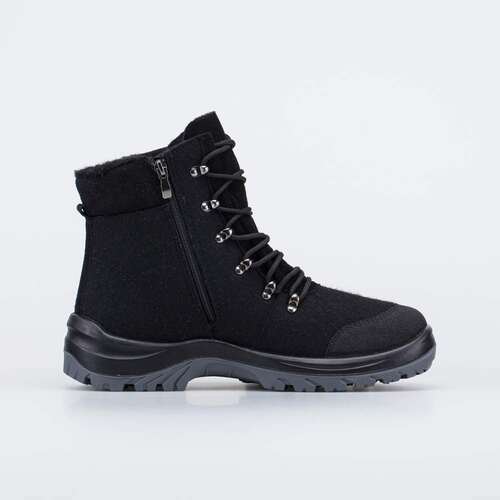 957030-42 Мужские валенки-ботинки на шнурках черный, фото №2